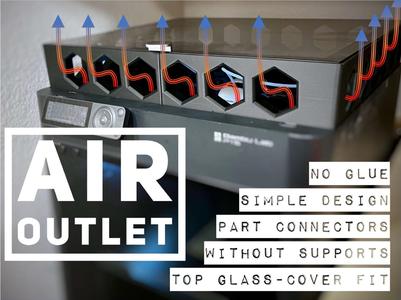 P1S Air Vent | Vent | Glass Lid Riser