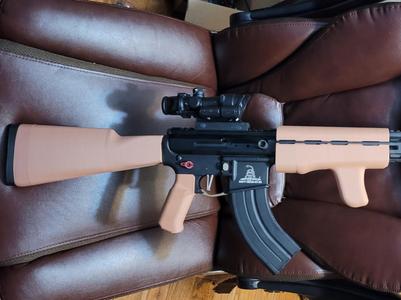 The Commerican AK style AR15 furniture