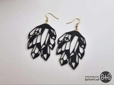 Geometric Crystal Earring / Necklace Pendant