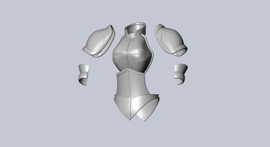 Fairy Tail Erza Scarlet Heart Kreuz Armor Set
