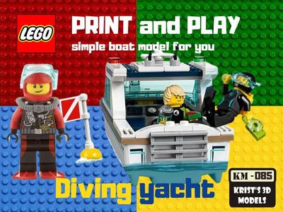 LEGO DIVING YACHT Print and play