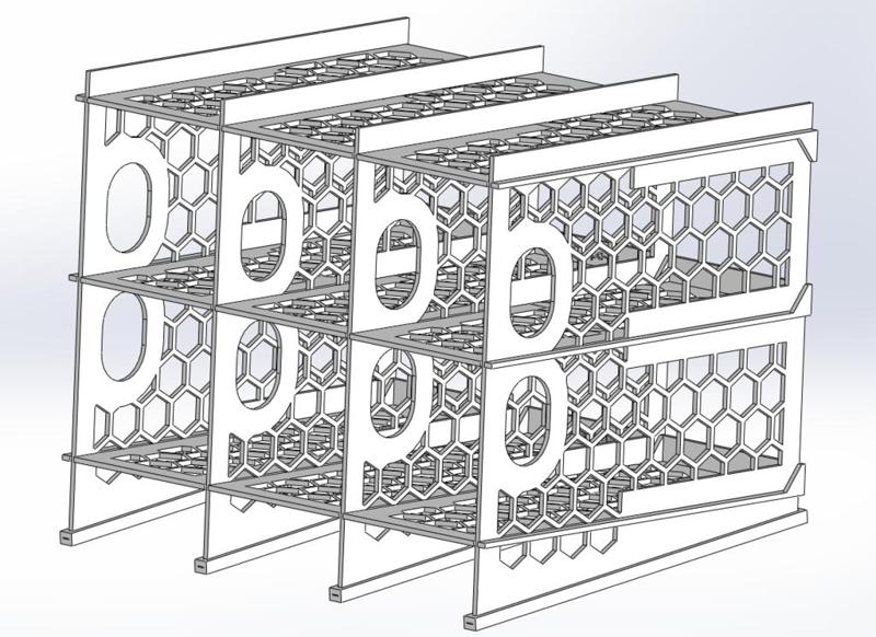 Beer Bottle Fridge Organizer (6 Bottles)