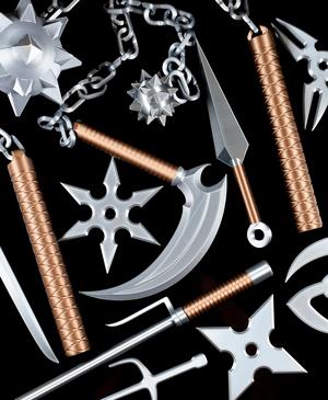 Samurai / Ninja Costume Kit for Halloween - 15 Props Included