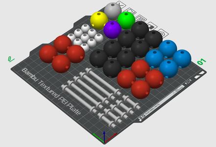 Complete Atom Set - 1,2,3,4,5, and 6 Bond Atoms! (Compatible with most retail sets)