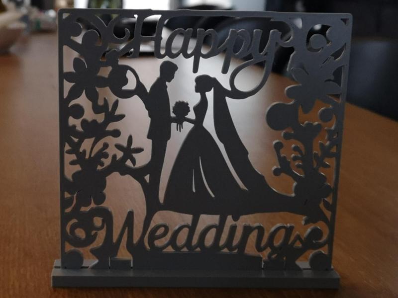 Happy Wedding Silhouette