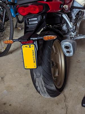 License Plate Bracket for Moto Guzzi V100 Mandello