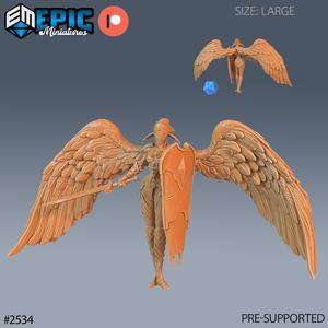 Animated Angel Statue / Heavenly Guard / Angelic Guardian / Female Gate Warrior / Cloud Encounter