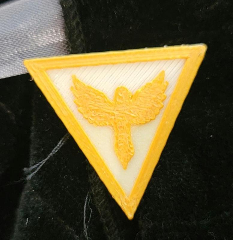 Eagle on triangle badge