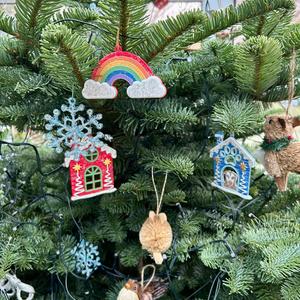 Christmas Ornaments Cats, Dogs & Rainbow