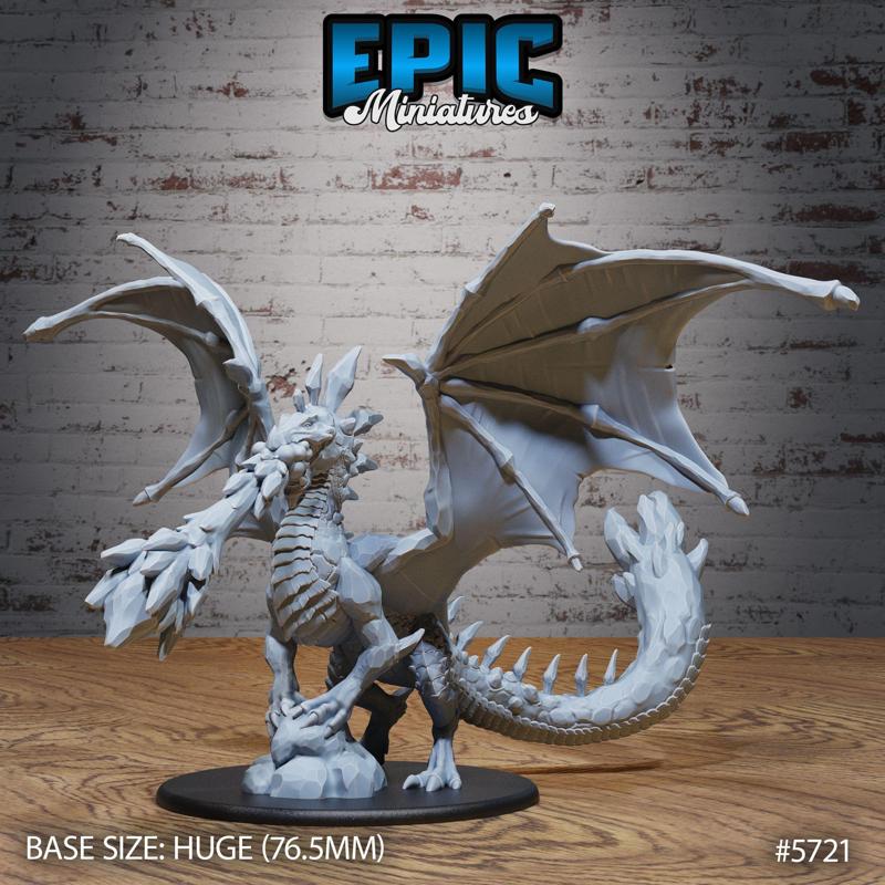 Amethyst Dragon Adult Breath / Drake Creature / Flying Dragonborn / Winged Cave Beast / Winged Mountain Encounter