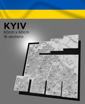 KIEV, Skyline 3d map
