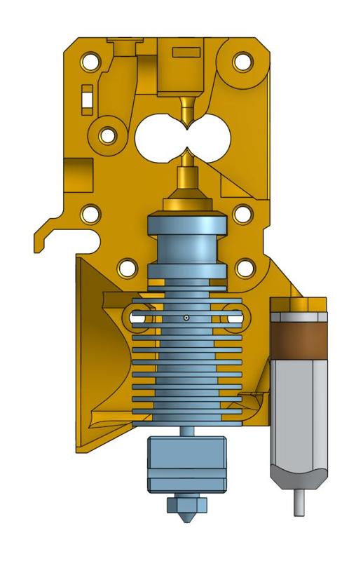 mk3s r6 extruder body w/ bltouch mount