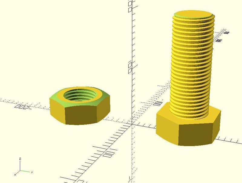 M64 Nut and Bolt