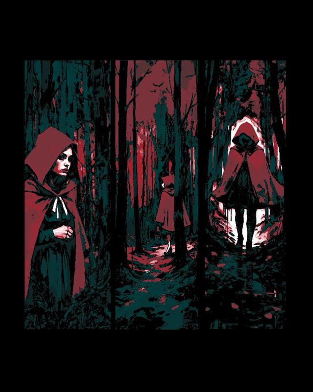 Dark Tales of Little Red Riding Hood in the Oppressive Forest - Set of bookmarks
