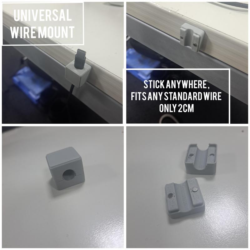 Modern Univeral cable organiser/storage Easy to print/use