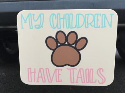 Trailer Hitch -My Children Have Tails