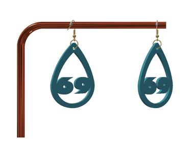 Naughty keychain / earrings