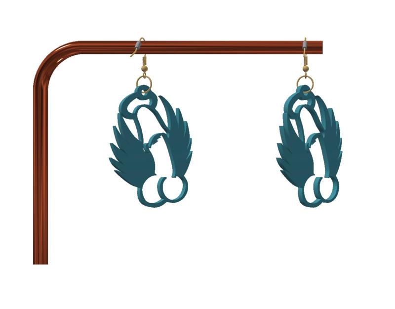 Naughty keychain / earrings