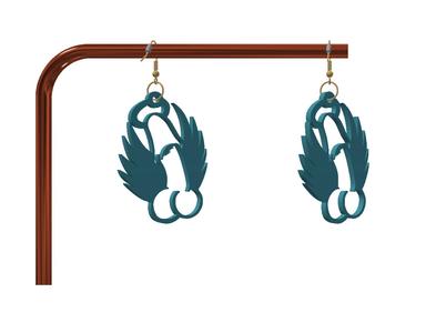 Naughty keychain / earrings