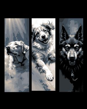 Portraits of our best friends - Puppies part 3 - Set of Bookmarks