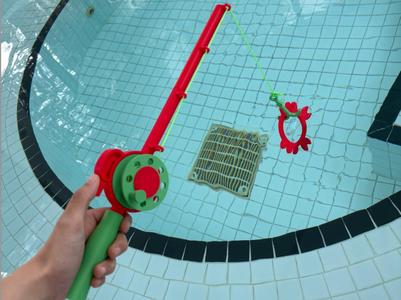Fishing rod toy - clicking sound