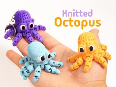 Mini Octopus – Articulated & Keychain