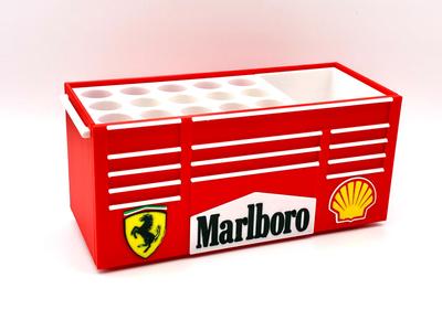 Marlboro Ferrari Shell inspired f1 Desk toolbox