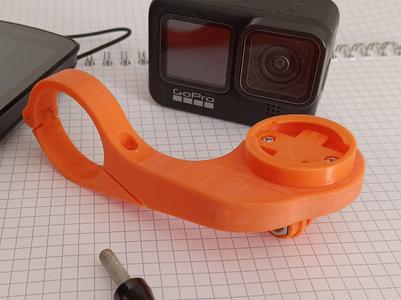 Bike computer and GoPro mount