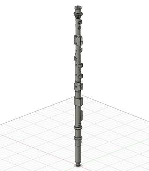 Northumbrian Smallpipes Chanter in D, 17 Keys