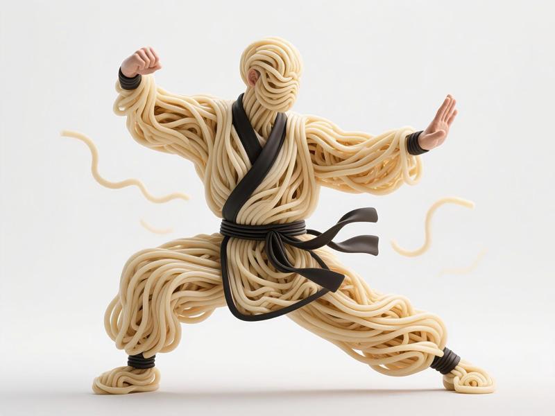 Chinese Kung Fu—Kung Fu Noodle Figurines Print-in-Place suitable for a1mini