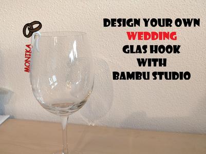 Wedding Glass Hook Glass Marker - Name Customizable