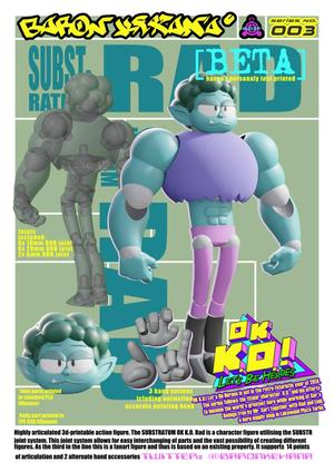 Substratum OK K.O.! Rad Posable Action Figure SUBSTR 003 [BETA]
