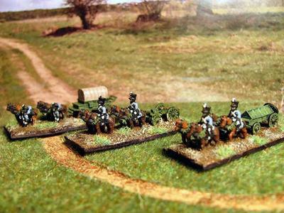 6-15mm Napoleonic Artillery Trains & Wagons & Blender Exporter NAP-9