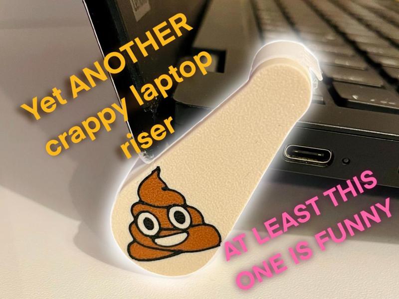 Crappy laptop riser