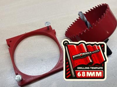 Drilling Template 68mm - Bohrschablone 68mm