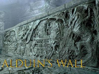 The Alduin Wall from The Elder Scrolls V: Skyrim