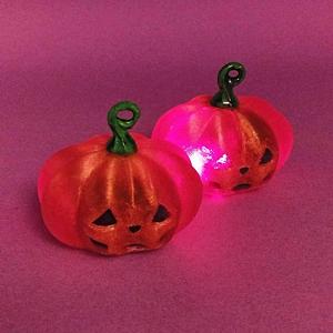 Pumpkin Earrings with light