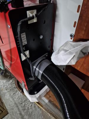 Diesel heater suction flange