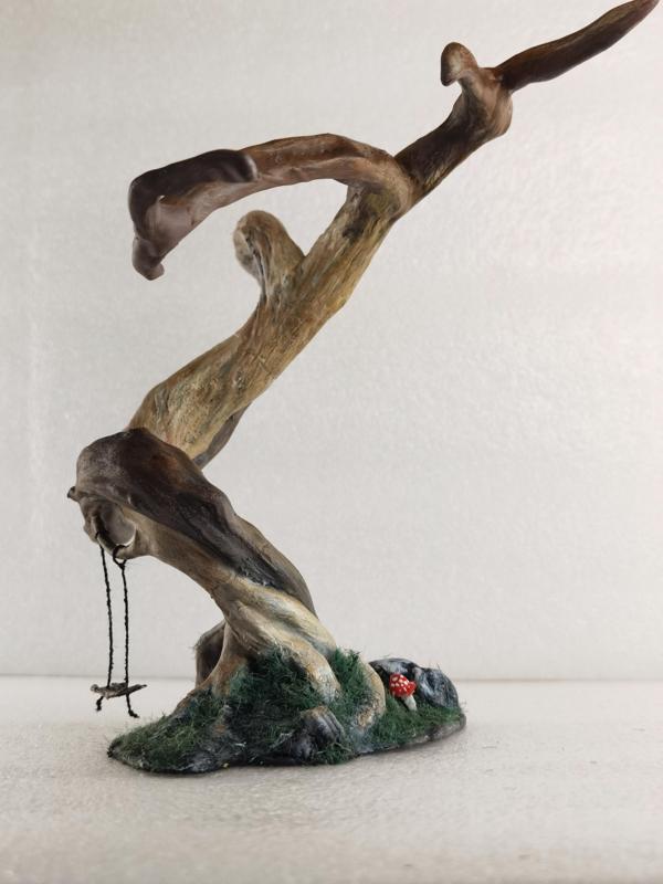 Bonsai Tree Trunk for Stabilized Lichens