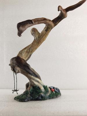 Bonsai Tree Trunk for Stabilized Lichens