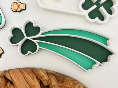 St. Patrick's Shamrock tray 