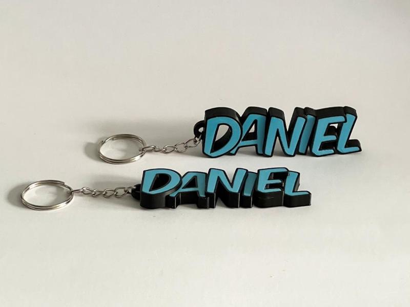 Beautiful keychain with the name DANIEL
