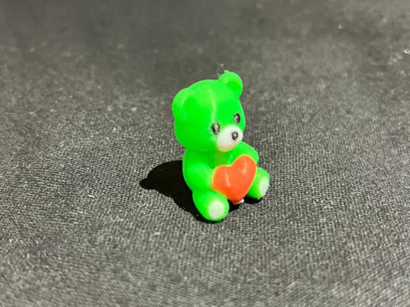 Cute Mini Bear With Heart - Figurine
