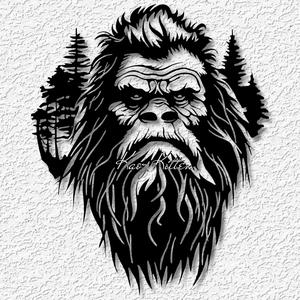 bigfoot wall art sasquatch home decor
