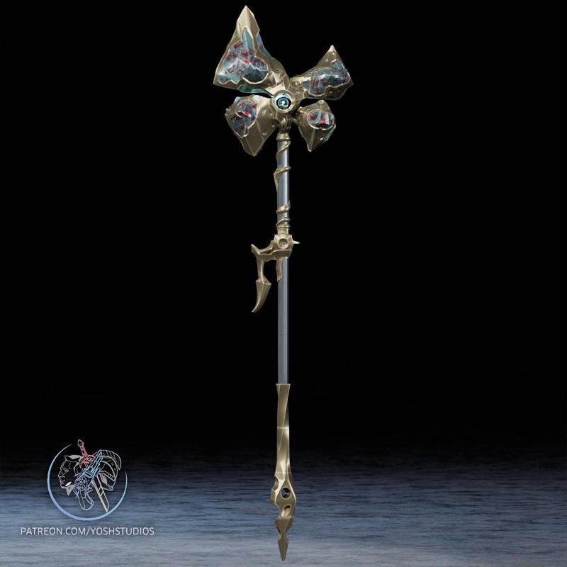 Jayce Corrupted Hammer 3D Printer STL File