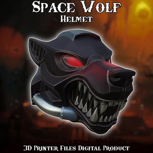 Si Fi Space Wolf Wearable Cosplay Helmet