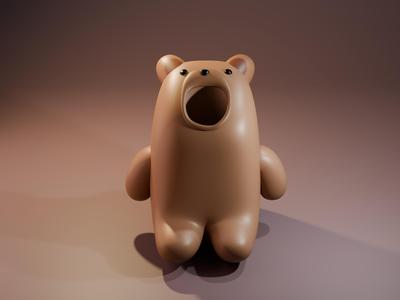 Toothbrush Holder | Cute Bear Pen Holder on Desk