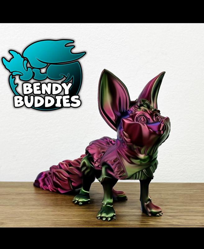 Foxi Fox / Cute Animal Articulated / Print-in-Place Tailed Creature / Feline Beast / Creature World 