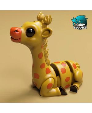 Giraffel / Cute Giraffe Articulated / Print-in-Place African Hoofed Animal / Tall Mammal 