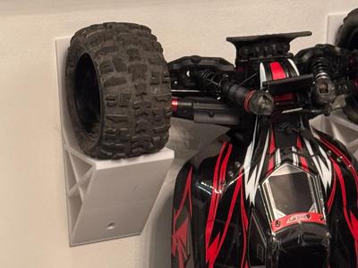 RC car vertical wall hanger